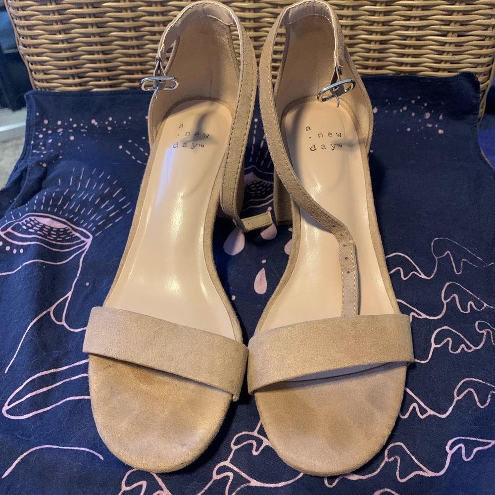A new day nude block heels